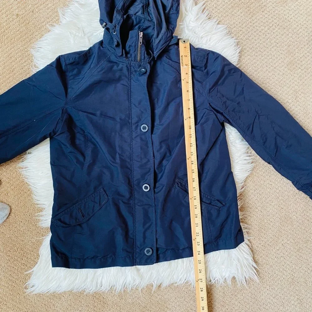 Lands End Kids Full Zip Hoodie Outdoor Windbreaker‎ Jacket Size M/P (10-12)